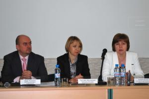 Photo: Boris Tkachenko (IBLF),  Svetlana Abdulazizova (Rostov Region Department of Investment and Entrepreneurship), Elena Eliseeva (Rostov Region State Service Department for Employment)